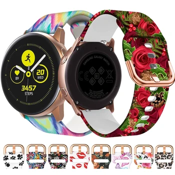 20 мм Сменяеми Силиконови Каишки За Ръчни часовници Huawei Watch GT3 GT2 GT3 42 мм Смарт Часовници Samsung Active 2 40 44 мм Гривна