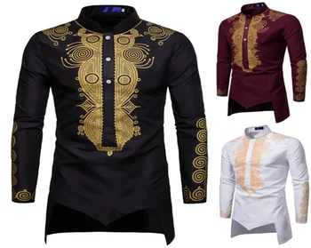 Африкански Ризи с дълги ръкави и принтом Дашики, Мъжки Пролетно тениска Rich Басейн, Традиционните Пуловери За възрастни 2023, Блуза, Плюс Размер 3XL