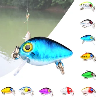 Твърди воблери Реалистични Риболовни примамки Swimbait Имитация на малко мазнини Куки за морска вода стръв Цвят 9