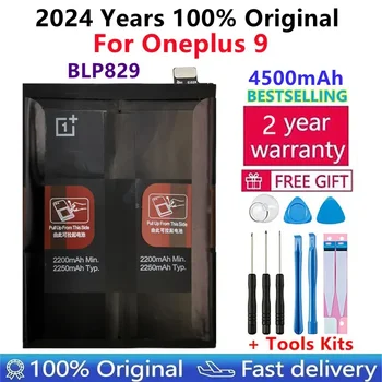 100% Оригинален Нов висок клас батерия за телефона BLP829 капацитет от 4500 mah за OnePlus 9 One Plus 9 Batteries Bateria 