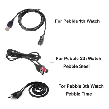 1бр Преносимото USB-Кабел За Зареждане, Зарядно Устройство, USB-Кабел за Камъчето 1th Watch/2th Steel /3th Time Smart Watch Smartwatch