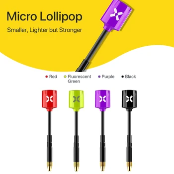 2 ЕЛЕМЕНТА Foxeer Micro Lollipop 5.8 G 2.5 DBi С Висок Коефициент на Усилване на Omni RHCP FPV Антена MMCX Правоъгълен RHCP UFL Супер Мини За RC FPV Дрона