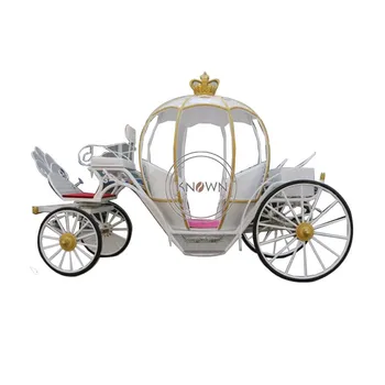 2022 Златната карета принцеса с корона, електрическа повозка с тиква, атракция за разглеждане на забележителностите на Европа