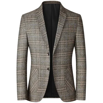 2023 Нов мъжки модерен всекидневен костюм, сако, мъжки ежедневни костюми, Пролетта на Тънък разрез единична блузи в западен стил