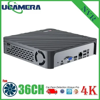8-мегапикселов видеорекордер H. 265 с подкрепата на Face Xmeye Pro Mobile App мониторинг 36CH 32CH 16CH 10CH 4K H. 265 NVR HD 3840 *2160 Изход