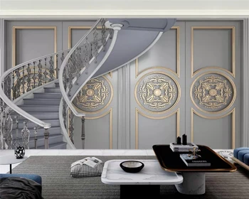 beibehang индивидуални съвременната личност тапети Европейския 3D релефни светлина луксозни издълбани на фона на дома стените на хартия декор