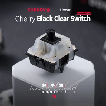 Domikey Cherry MX Black Прозрачен Горен Превключвател NIXIE Switch Линеен 5pin 63,5 г Черен за механична клавиатура, Млякото на най-Горния Черен Със Смазка за ръце