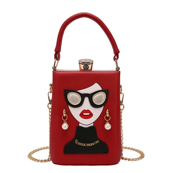 Fashion слънчеви очила с женски модел, женски празничен клатч, Луксозни дизайнерски чанти, Дамски портмонета и чанти, ежедневни чанта на верига от изкуствена кожа
