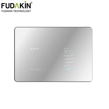 FUDAKIN най-Добрите цени Магическо огледало Пълнофункционален Стъклен Smart tv Android Led Огледало със сензорен екран, Wi-Fi Blue-зъб
