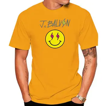 J - Balvin Porto Спортна Мъжка тениска Мъжка Тениска Черен Памучен тениска с къс ръкав в стил Хип-Хоп Тениска С принтом