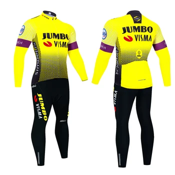 JUMBO VISMA Мтб, Велосипедна фланелка, Мъжки комплект Летни дрехи с дълъг ръкав, Мъжки дрехи, костюми 2024 г., Мъжки униформи, колоездене, комплекти за краката.