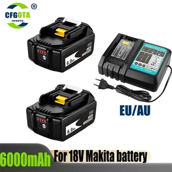 Makita 18V 6.0 Ah Акумулаторна Батерия За Електроинструменти Makita с Led Литиево-йонна батерия Заместител на LXT BL1860 1850 волта 6000 mah