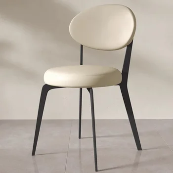 Nordic Mobile White Chair Градинска Кухня по проект Градина Метален стол за грим Офис Sillas Para Comedor Мебели за ресторант
