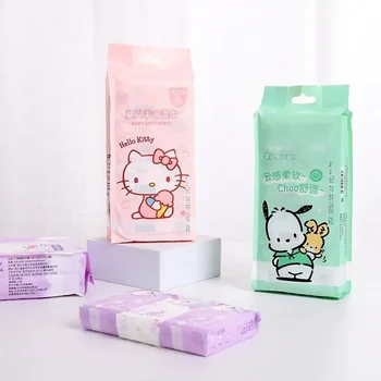 Sanrio Аниме Pochacco Hello Kitty Детски Мокри Кърпички За Ръце И Устата Сладък Карикатура Домакински Кърпички За Пътуване Портативни Мини Кърпички Подарък