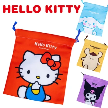 Sanrio на Hello Kitty с джоб на съвсем малък, водоустойчива раница, чанта за организиране на съхранение на рамото от полиестер, всекидневни раница
