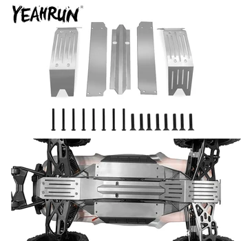 YEAHRUN 1 комплект защитни плочи на корпуса от неръждаема стомана за X-MAXX 1/5 RC Камион Model Upgrade Parts