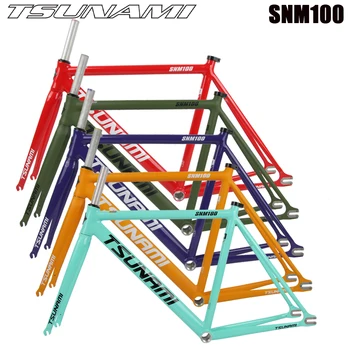 Велосипедна Рамка TSUNAMI SNM100 Комплект за Закрепване на Фиксирани Прехвърляне на 49 см, 52 см 55 см, 58 см, Алуминиева Рамка За Неблагодарна Многоцветни Възможности