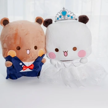 Версия на сватбената рокля Lesser Panda Bubu, Плюшен скъпа мультяшная кукла-мече Панда, меки играчки-възглавници Kawaii за приятели