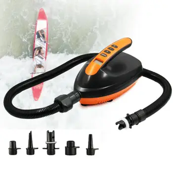 Въздушна помпа 12 Макс 16 psi Компресор LCD дисплей Електрически въздушна помпа за надувания въже за сърфове, лодки, салове, играчки за басейн