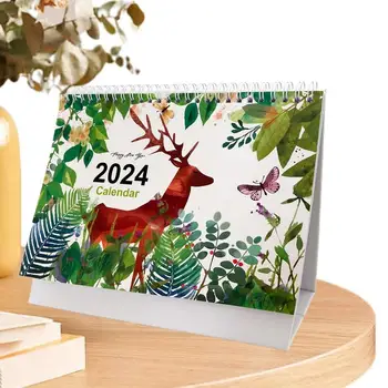 Декор Плотове Настолен Календар в 2024 година Постоянен Настолен Календар-Календари В 2024 година Офис Украса на Дома Плот