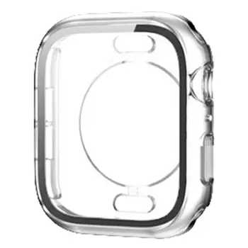 За iWatch 7/6/5, прозрачна предна панел, 41 мм за Apple Watch 8, водоустойчив смарт часовник, със стъклен капак на екрана, часовници с пълна защита на