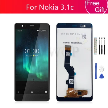 За Nokia 3.1 C LCD дисплей С touch Screen Digitizer В събирането на TA-1140 Резервни Части за ремонт на дисплея