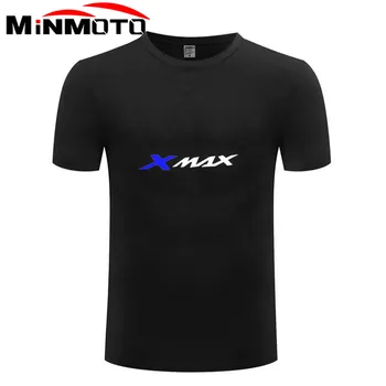 За Yamaha XMAX 300 XMAX 400 XMAX 250 XMAX 125 Мъжка Тениска Нова Тениска С логото на от 100% Памук Летни Тениски С Къс Ръкав И Кръгло деколте Мъжки