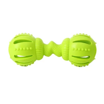 Зелени играчки за дресура на кучета TPE Трайни опаковки храна за кучета във формата На гири, лесни за използване играчки за шлифоване на зъбите на кучета