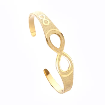 Изискани модни гривни от неръждаема стомана с о-пръстен във формата на осмици, мъжки и дамски Модни Популярни гривни, ваучери за подарък бижута