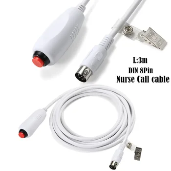 Кабел за повикване на сестрата бутон кабел на Кабелната станция на медицински сестри универсални сменяеми кабела повикване със скоба за кърпи 3 м