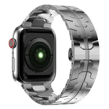 Каишка за часовник от неръждаема Стомана Apple Series 8 7 6 5 4 3 2 1 38 мм и Каишка 49 мм Ультразвенчатая Верига Wirstband Armband Correa Para