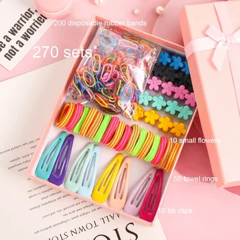 Комплект цветни аксесоари за коса за момичета ярки цветове, найлонови завязки за коса, ластични държачи за cauda equina, дъвка за детски шапки