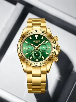 Луксозни Мъжки Механични Часовници е От Неръждаема Стомана GMT 2023 Автоматично Selsf Wind Часовници за Мъже, Водоустойчиви Светещи Reloj Hombre