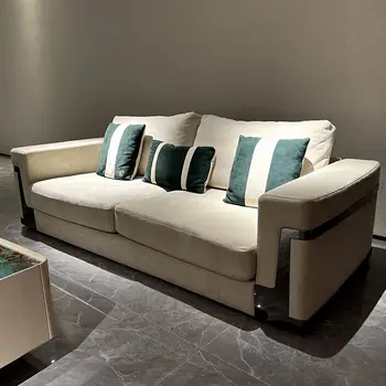 модерен и луксозен комплект дивани bule плат модерен диван-диван мека мебел за хол комплект мебели