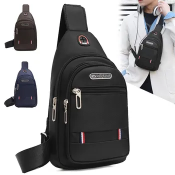 Модерен мъжки трансграничная малка нагрудная чанта от полиестер, чанта през рамо, раница за едно рамо, trend поток свободното време