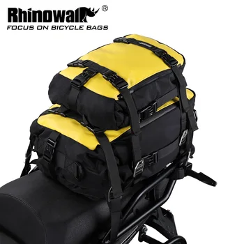 Мотоциклетът чанта Rhinowalk, задната чанта за мотор с обем 10 л, преносим Багаж, за мотоциклет, мотоциклетът чанта за по-дълги пътувания, Градска Чанта за пътуване, черен