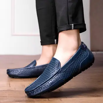 Мъжки Обувки Doug от естествена Кожа, Новост 2023 година, Универсален Корейски Стил, с Модерна Мека Подметка, Благородна Европейската Обувки, Бизнес Ежедневни Обувки
