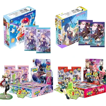 Нова аниме-игра Genshin impact Card TCG Collection Booster Pack Box Рядко SSR Околния Маса GiftNew Детски Играчки За Семейството