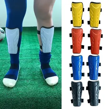 Пластмасова футболна титуляр за пищяла, нови дишащи 5 цвята, защитни облицовки за пищяла, с завязками за деца