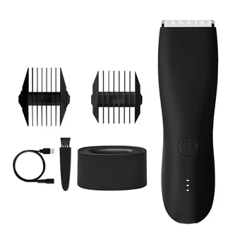 Професионални машинки за подстригване на коса за мъже, безшумен Безжична електрическа машинка за подстригване на косми в слабините и пубиса, Мокри/ Сухи машинки за подстригване на коса, самобръсначка