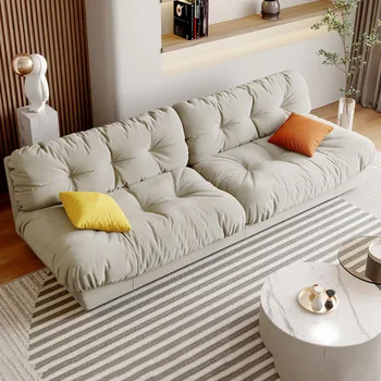 Секционни дивани за хол С бял акцент, дизайнерски дивани за всекидневна, Европейските модерни хапки, Градински мебели-трансформатор