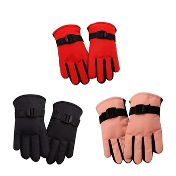 Ски ръкавици 77HD, детски зимни ръкавици за момчета и момичета, спортни ръкавици за езда, термозащитные ръкавици с пълна пръст за деца 3-13 години