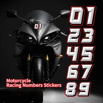 Стикери с номера на моторните състезания, направени със собствените си ръце, Отразяващи Реалистични 3D стикери върху главата на мотоциклет за аксесоари за джипове