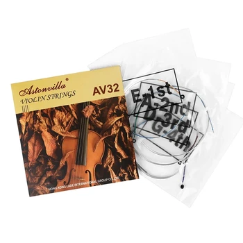 Струни за цигулка Astonvilla AV32 Тел за цигулка от неръждаема стомана, алуминий, магнезий, Трайни Аксесоари и резервни части за цигулка