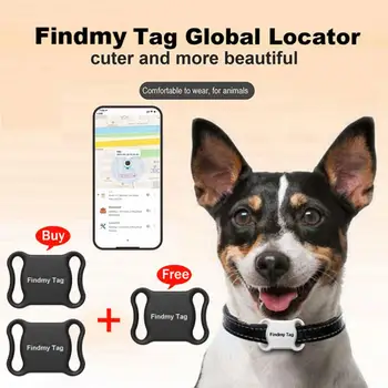 Умен водоустойчив GPS локатор за домашни любимци, Мини GPS тракер, защита от загуба, Bluetooth-локатор, който проследява Нашийник за котки, кучета, определяне на местоположението