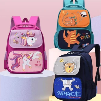 Училищни чанти за момичета с хубав модел принцеса, лилав найлонови детски раници за ученици от началните училища, ученически чанти за деца