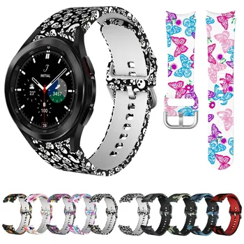 Цветен Силиконов Ремък За Samsung Galaxy Watch 4 Classic 46 мм 42 мм Смарт Часовник Спортен Гривна Galaxy Watch4 44 мм 40 мм Дъвка